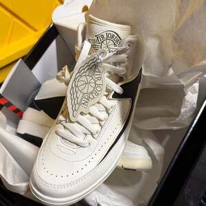 Air Jordan 2 Retro Women's 'Sail/Black' Sneakers (DX4400-100)